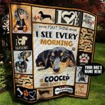 dachshund personalized quilt blanket bbb300508mh d2447286