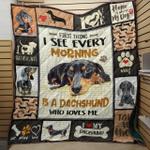 dachshund so cute quilt blanket dhc09121855dd d2446175