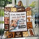 dachshund stay with me quilt blanket dhc31121284td d2447057