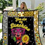 dachshund sunflower you are my sunshine quilt quilt d2420295