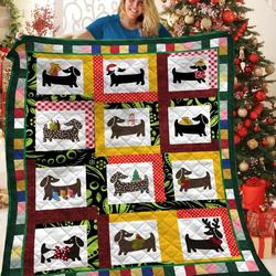 Dachshunds Collection Dachshund Doxie Wiener Dog Lovers CL291220218MI Quilt Blanket