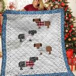 dachshunds happy dachshund doxie wiener dog lovers cl291220238mi quilt blanket d2411869