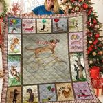 dachshunds happy life dachshund doxie wiener dog lovers cl291220303mi quilt blanket d2411964