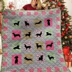 dachshunds in my home dachshund doxie wiener dog lovers cl291220145mi quilt blanket d2412117