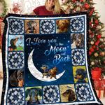 dachshunds love you to the moon and back dachshund doxie wiener dog lovers cl291220067mi quilt 0