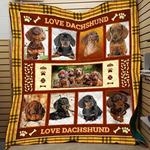 dachshunds lovely dachshund doxie wiener dog lovers cl150121009at quilt blanket d2411950
