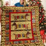 dachshunds pattern dachshund doxie wiener dog lovers cl291220310mi quilt blanket d2411853