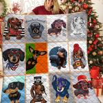 dachshunds puppy dachshund doxie wiener dog lovers cl291220226mi quilt blanket d2412198