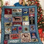 dachshunds quote dachshund doxie wiener dog lovers cl291220280mi quilt blanket d2412069