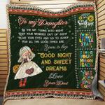dad to daughter good night quilt blanket dhc04012090td d2446797