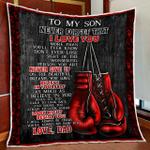 dad to son boxing quilt blanket d2448942
