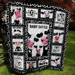 Dairy Cattle Quilt Blanket Bbb250758
