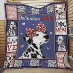 dalmatian mom stay paw sitive quilt blanket great customized blanket gifts for birthday christmas 0