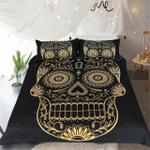 dark blue mandala golden skull bedding set bedroom decor d2126799