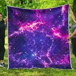 dark purple universe galaxy space cl17100248mdq quilt blanket d2483200