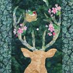 deer and hummingbird cla1710127q quilt blanket d2478264