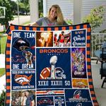denver broncos football quilt blanket fan gift d2418272