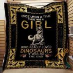 dinosaur girl blanket th0907 quilt d2413519