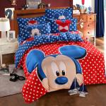 disney blue mickey mouse duvet cover set 3 or 4 pieces double single size bedding set for children