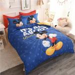 disney cartoon royal blue mickey mouse boys girls kids bedding set duvet cover bed sheet pillow