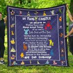disney castle we believe in for disney fan gift quilt d2422790
