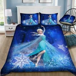 Disney Frozen Elsa Innow Flakes 33 Beautiful Decor For Disney Fan Bedding Set Duvet Cover Meaningful Gift For Love