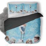 disney frozen olaf and characters in snow duvet cover bedding set d2174870