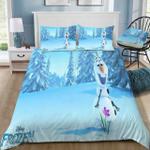 disney frozen olaf in snow tree forest 7 duvet cover bedding set d2175655