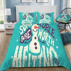 Disney Frozen Olaf Quotes 22 Beautiful Decor For Disney Fan Bedding Set Duvet Cover Meaningful Gift For Love
