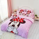 disney minnie mouse mickey mouse bedlinen bedding set duvet cover pillow cases twin queen for girls