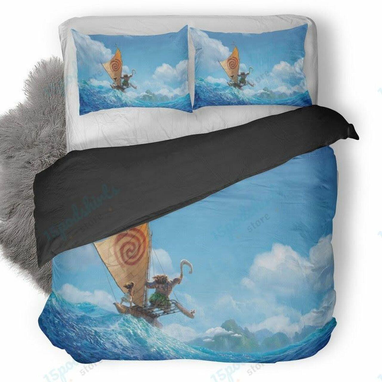 Disney Moana 67 Beautiful Decor For Disney Fan Bedding Set Duvet Cover Meaningful Gift For Love disney moana 67 duvet cover bedding set d2174251