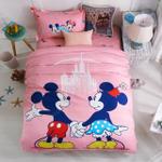 disney pink mickey minnie mouse bedding sets girls bedroom decor bedsheet duvet cover set for 12m