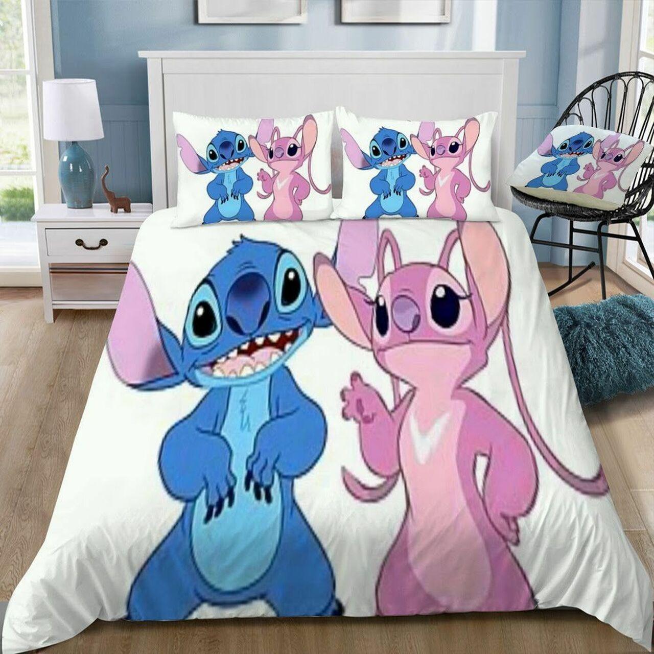 Disneytitch 24 Beautiful Decor For Disney Fan Bedding Set Duvet Cover Meaningful Gift For Love disney stitch 24 duvet cover bedding set d2175611