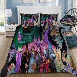 Disney Villains 15 Beautiful Decor For Disney Fan Bedding Set Duvet Cover Meaningful Gift For Love