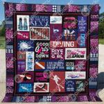 dive like a girl quilt blanket th19 quilt d2417594