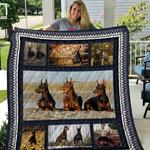 doberman by the lake quilt blanket great customized blanket gifts for birthday christmas d2453218