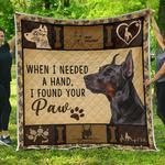 dobermann love my dobermann quilt blanket dhc03011520dd d2481199