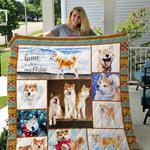 dog akita theme home is where have my akita quilt blanket great customized blanket gifts for 0