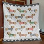 dogs in sweaters quilt blanket aa22 quilt d2416693