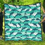 dolphin sea pattern dhcdhc dt1910 quilt blanket d2412790