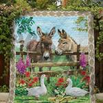 donkey in cage clt190641 quilt blanket d2483721