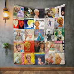 Doris Day Album Covers Quilt Blanket