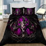 dragon skull purple printed bedding set bedroom decor d2115643