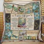 dragonfly i never left you quilt blanket great customized blanket gifts for birthday christmas 0