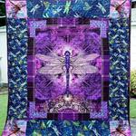 dragonfly purple quilt quilt d2420124