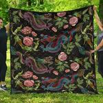 dragons flower pattern dhcdhc dt1910 quilt blanket d2412898