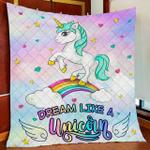 dream like a unicorn bedding quilt blanket d2448531