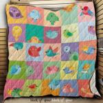 easily distracted by birds quilt blanket dk493 quilt d2417915