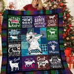 easily distracted by goats quilt blanket great customized blanket gifts for birthday christmas 0