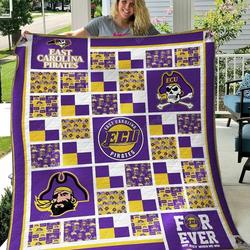 East Carolina Pirates V2 Quilt Blanket